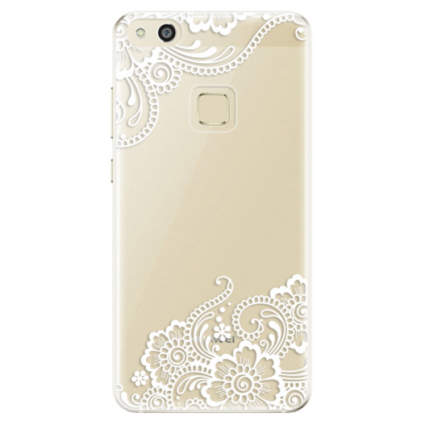 Odolné silikónové puzdro iSaprio - White Lace 02 - Huawei P10 Lite