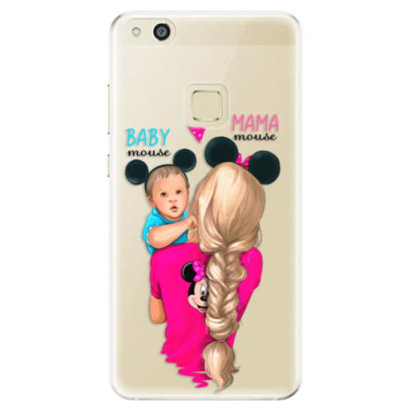 Odolné silikónové puzdro iSaprio - Mama Mouse Blonde and Boy - Huawei P10 Lite