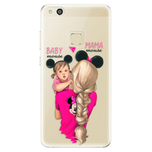 Odolné silikónové puzdro iSaprio - Mama Mouse Blond and Girl - Huawei P10 Lite