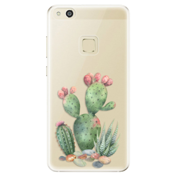 Odolné silikónové puzdro iSaprio - Cacti 01 - Huawei P10 Lite