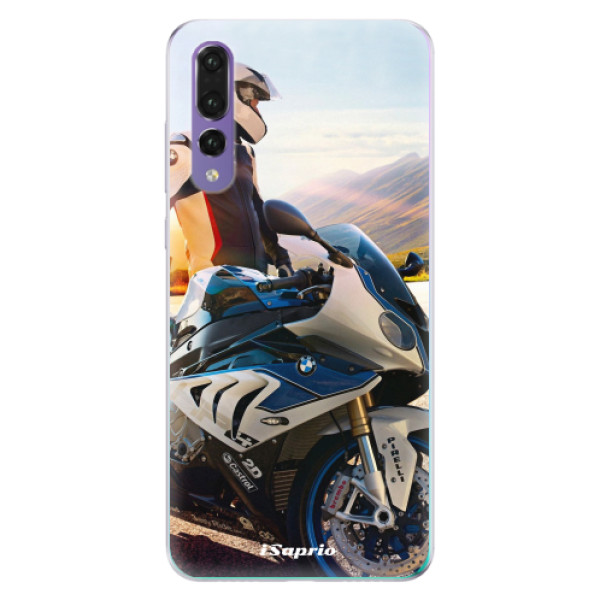 Odolné silikónové puzdro iSaprio - Motorcycle 10 - Huawei P20 Pro