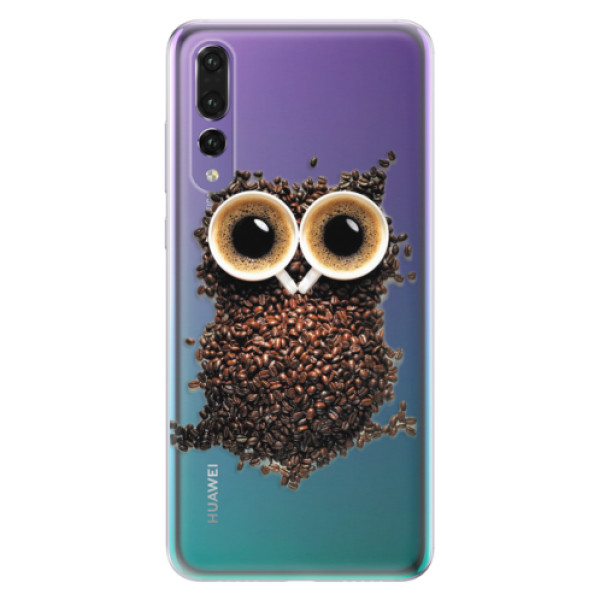 Odolné silikónové puzdro iSaprio - Owl And Coffee - Huawei P20 Pro