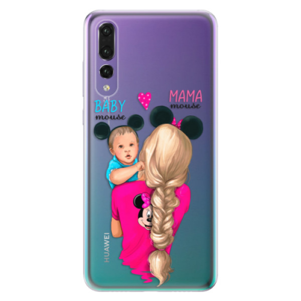 Odolné silikónové puzdro iSaprio - Mama Mouse Blonde and Boy - Huawei P20 Pro