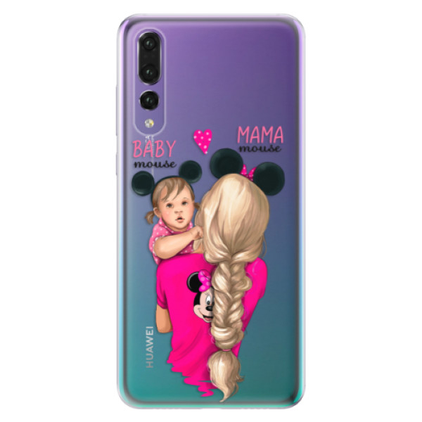 Odolné silikónové puzdro iSaprio - Mama Mouse Blond and Girl - Huawei P20 Pro