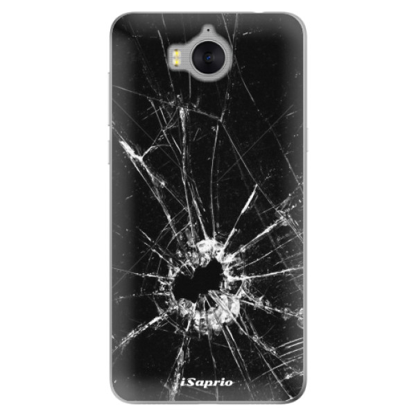 Odolné silikónové puzdro iSaprio - Broken Glass 10 - Huawei Y5 2017 / Y6 2017
