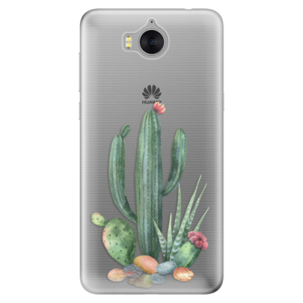 Odolné silikónové puzdro iSaprio - Cacti 02 - Huawei Y5 2017 / Y6 2017