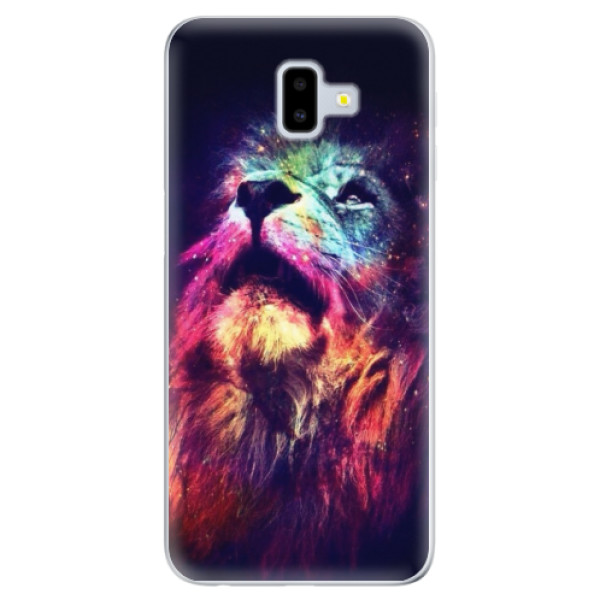Odolné silikónové puzdro iSaprio - Lion in Colors - Samsung Galaxy J6+