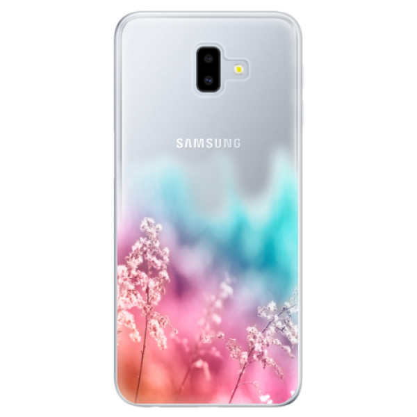 Odolné silikónové puzdro iSaprio - Rainbow Grass - Samsung Galaxy J6+