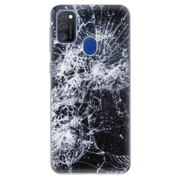 Odolné silikónové puzdro iSaprio - Cracked - Samsung Galaxy M21