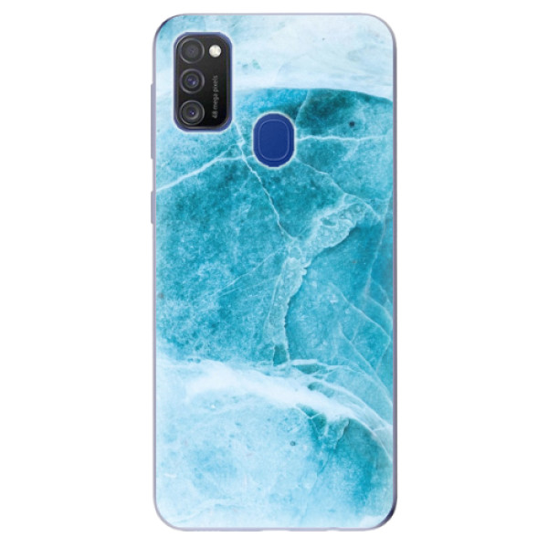 Odolné silikónové puzdro iSaprio - Blue Marble - Samsung Galaxy M21