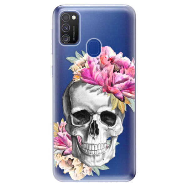 Odolné silikónové puzdro iSaprio - Pretty Skull - Samsung Galaxy M21