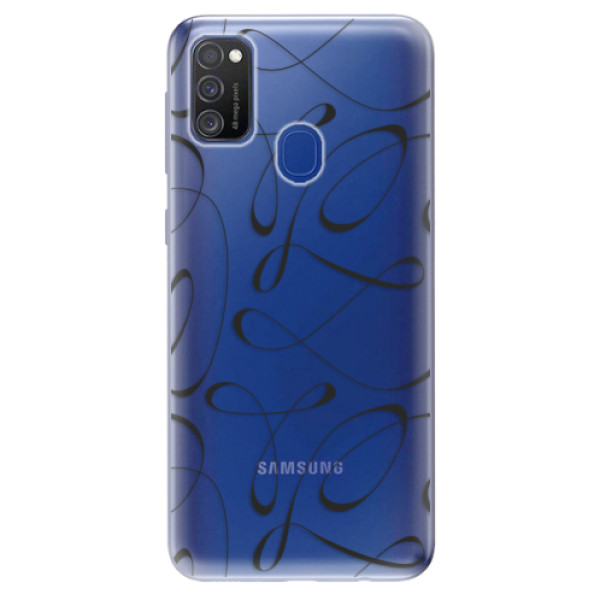 Odolné silikónové puzdro iSaprio - Fancy - black - Samsung Galaxy M21