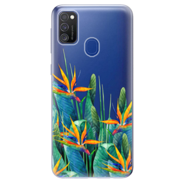 Odolné silikónové puzdro iSaprio - Exotic Flowers - Samsung Galaxy M21