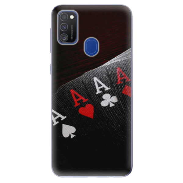 Odolné silikónové puzdro iSaprio - Poker - Samsung Galaxy M21
