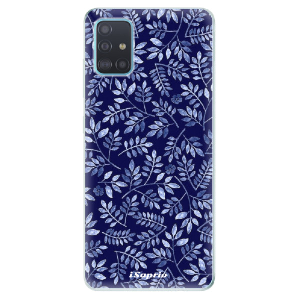 Odolné silikónové puzdro iSaprio - Blue Leaves 05 - Samsung Galaxy A51