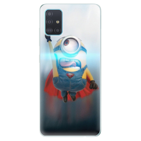 Odolné silikónové puzdro iSaprio - Mimons Superman 02 - Samsung Galaxy A51