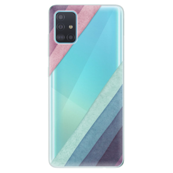 Odolné silikónové puzdro iSaprio - Glitter Stripes 01 - Samsung Galaxy A51