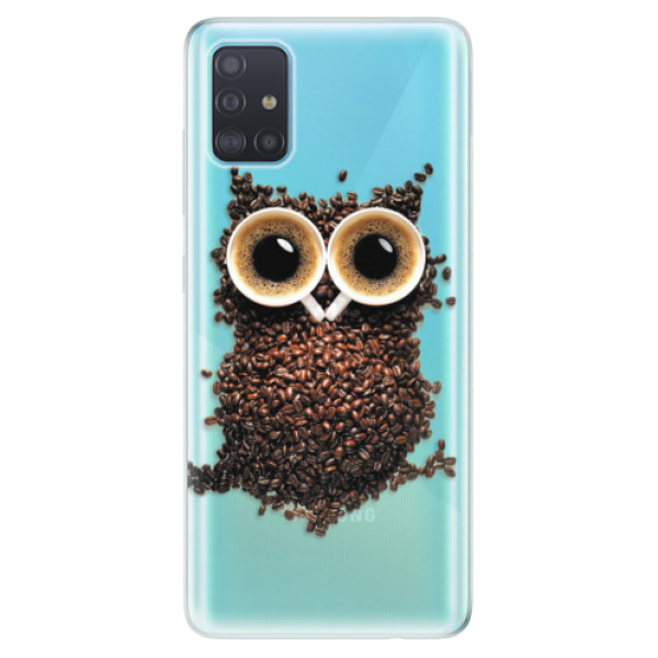 Odolné silikónové puzdro iSaprio - Owl And Coffee - Samsung Galaxy A51