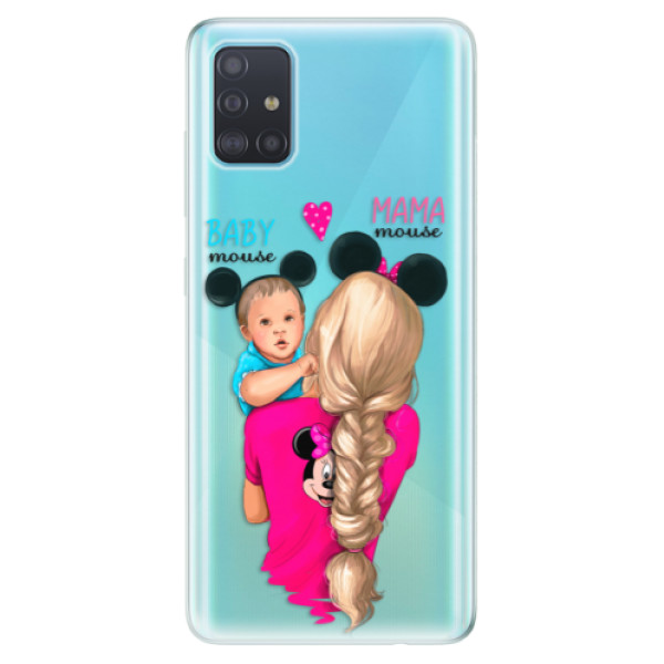 Odolné silikónové puzdro iSaprio - Mama Mouse Blonde and Boy - Samsung Galaxy A51