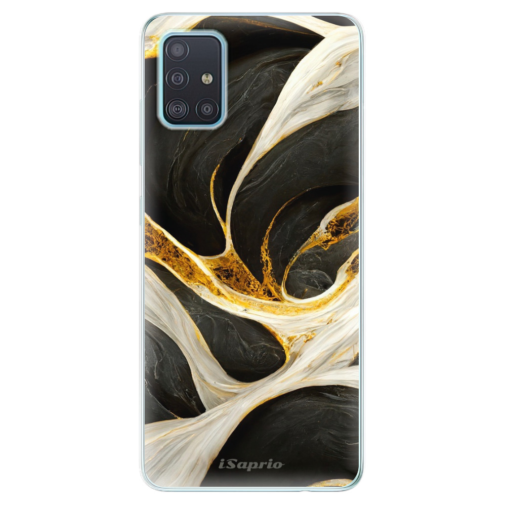 Odolné silikónové puzdro iSaprio - Black and Gold - Samsung Galaxy A51