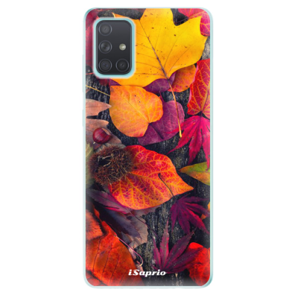 Odolné silikónové puzdro iSaprio - Autumn Leaves 03 - Samsung Galaxy A71