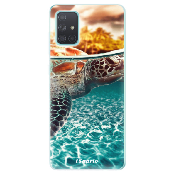 Odolné silikónové puzdro iSaprio - Turtle 01 - Samsung Galaxy A71