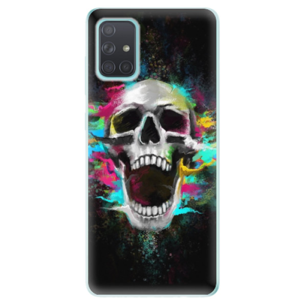 Odolné silikónové puzdro iSaprio - Skull in Colors - Samsung Galaxy A71