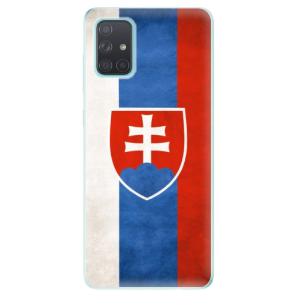 Odolné silikónové puzdro iSaprio - Slovakia Flag - Samsung Galaxy A71