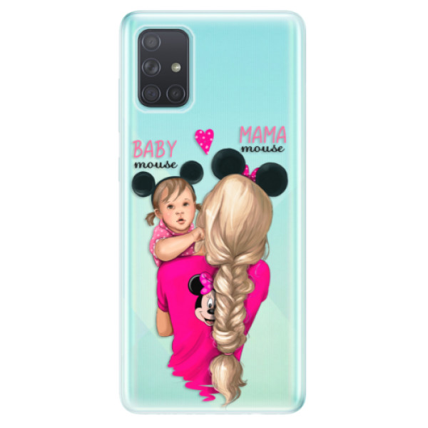 Odolné silikónové puzdro iSaprio - Mama Mouse Blond and Girl - Samsung Galaxy A71