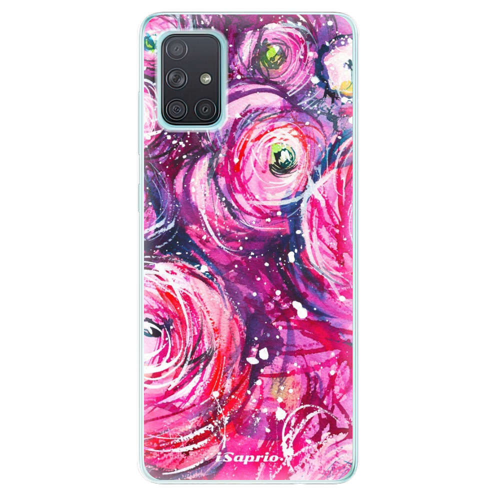 Odolné silikónové puzdro iSaprio - Pink Bouquet - Samsung Galaxy A71