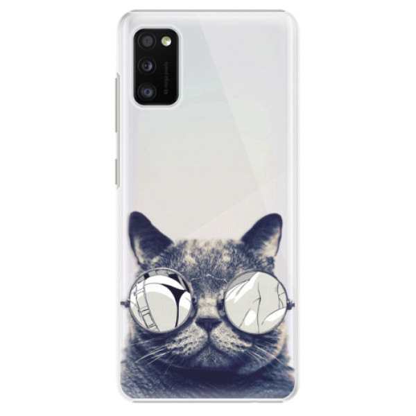 Plastové puzdro iSaprio - Crazy Cat 01 - Samsung Galaxy A41