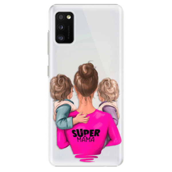 Plastové puzdro iSaprio - Super Mama - Two Boys - Samsung Galaxy A41