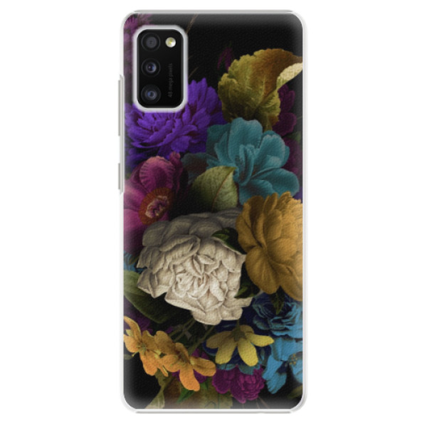 Plastové puzdro iSaprio - Dark Flowers - Samsung Galaxy A41