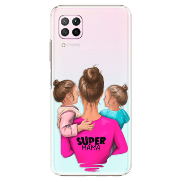 Plastové puzdro iSaprio - Super Mama - Two Girls - Huawei P40 Lite