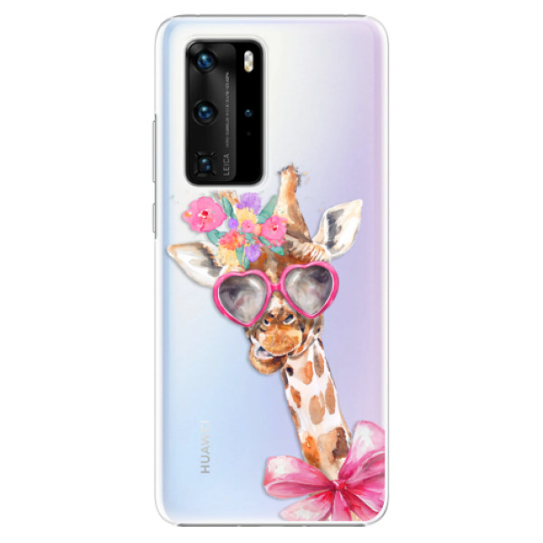 Plastové puzdro iSaprio - Lady Giraffe - Huawei P40 Pro