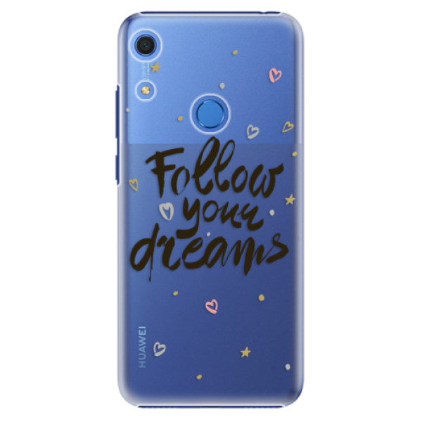 Plastové puzdro iSaprio - Follow Your Dreams - black - Huawei Y6s