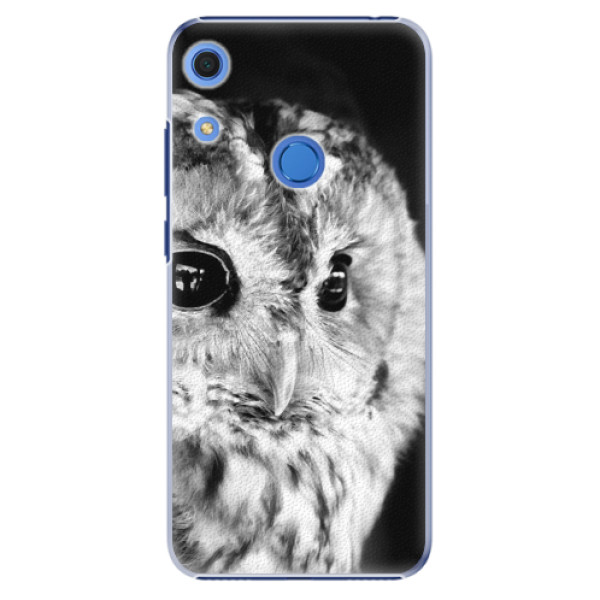 Plastové puzdro iSaprio - BW Owl - Huawei Y6s