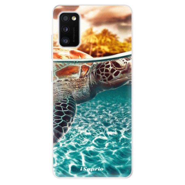 Odolné silikónové puzdro iSaprio - Turtle 01 - Samsung Galaxy A41