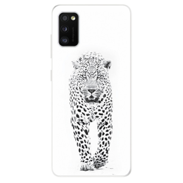 Odolné silikónové puzdro iSaprio - White Jaguar - Samsung Galaxy A41