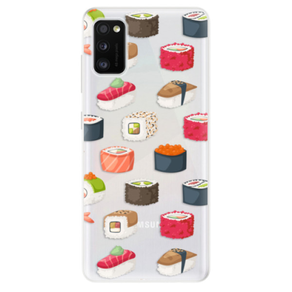 Odolné silikónové puzdro iSaprio - Sushi Pattern - Samsung Galaxy A41