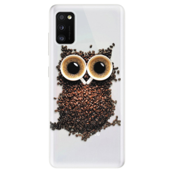Odolné silikónové puzdro iSaprio - Owl And Coffee - Samsung Galaxy A41