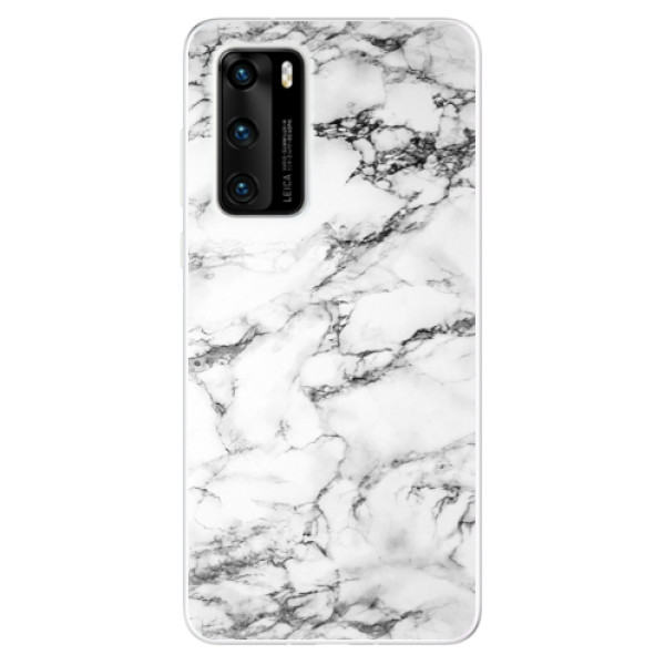Odolné silikónové puzdro iSaprio - White Marble 01 - Huawei P40