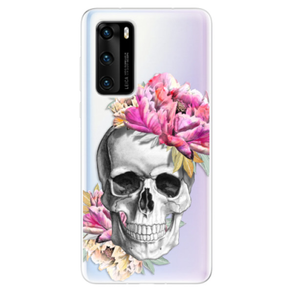 Odolné silikónové puzdro iSaprio - Pretty Skull - Huawei P40