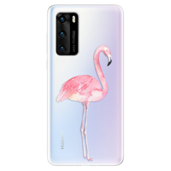 Odolné silikónové puzdro iSaprio - Flamingo 01 - Huawei P40