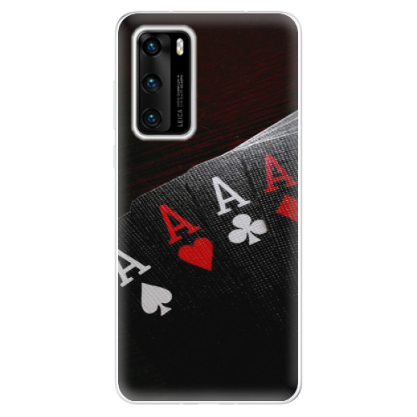 Odolné silikónové puzdro iSaprio - Poker - Huawei P40