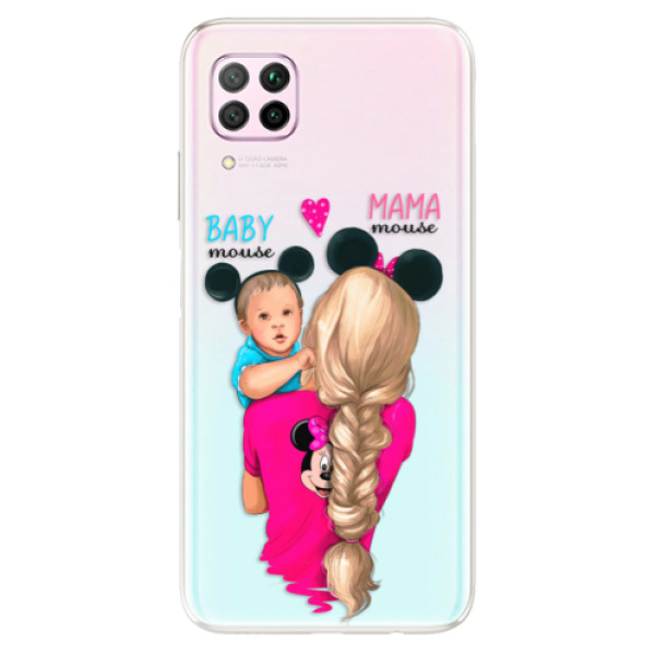 Odolné silikónové puzdro iSaprio - Mama Mouse Blonde and Boy - Huawei P40 Lite