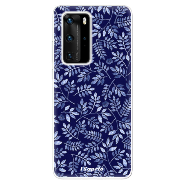 Odolné silikónové puzdro iSaprio - Blue Leaves 05 - Huawei P40 Pro