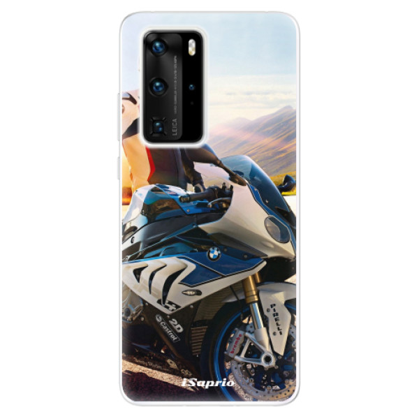 Odolné silikónové puzdro iSaprio - Motorcycle 10 - Huawei P40 Pro