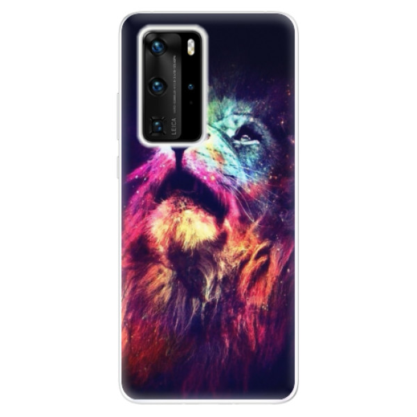 Odolné silikónové puzdro iSaprio - Lion in Colors - Huawei P40 Pro