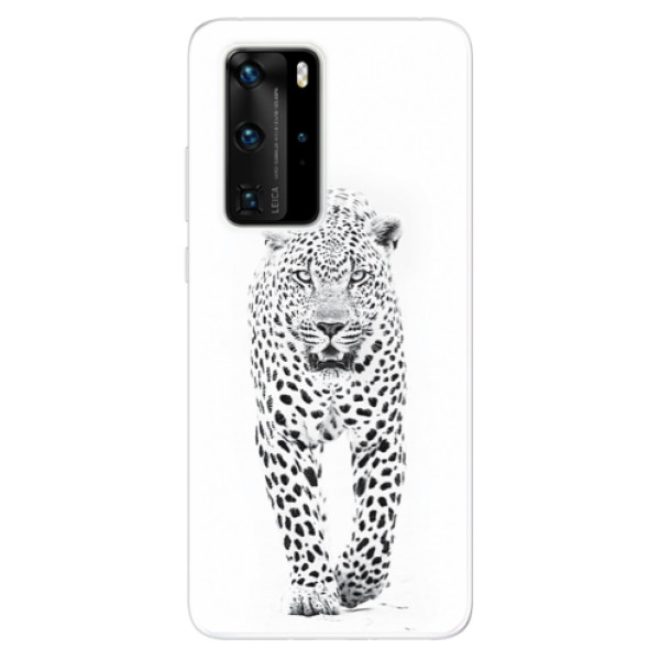 Odolné silikónové puzdro iSaprio - White Jaguar - Huawei P40 Pro